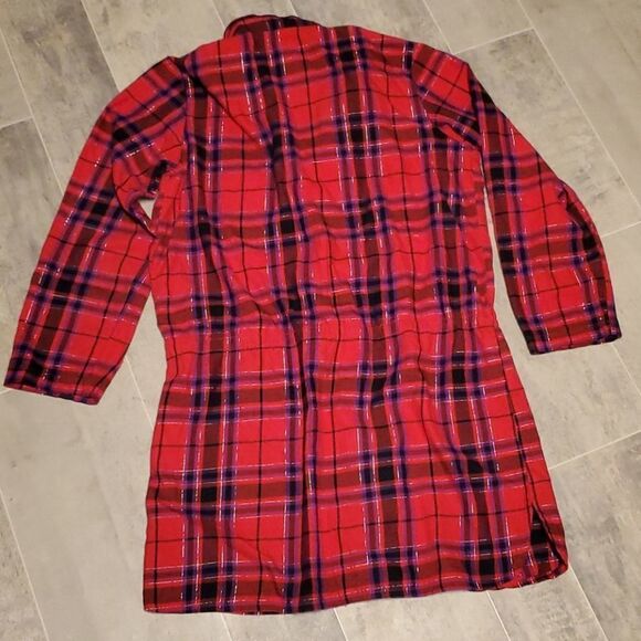 Victoria Secret Red Plaid w/Purple Shirt - Picture 8 of 8